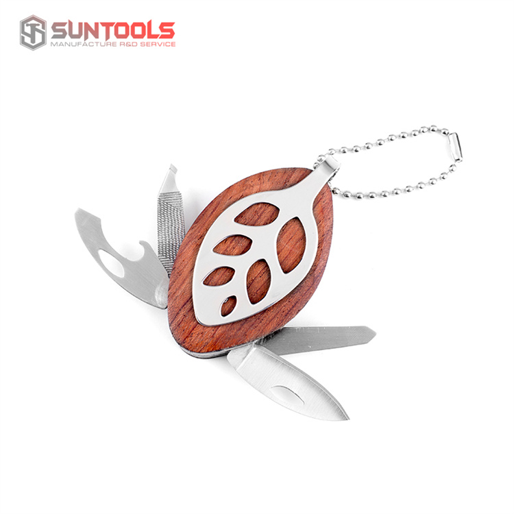 Wood Handle Mini Multi Knife