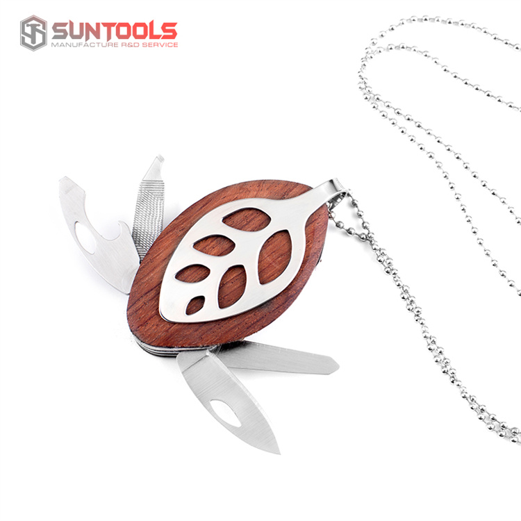 Wood Handle Mini Multi Knife