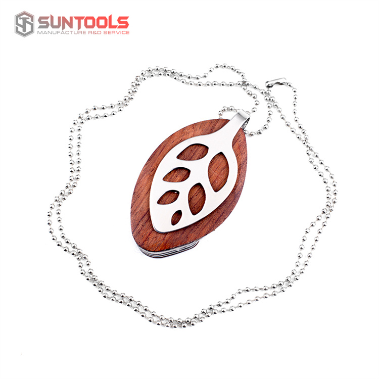 Wood Handle Mini Multi Knife